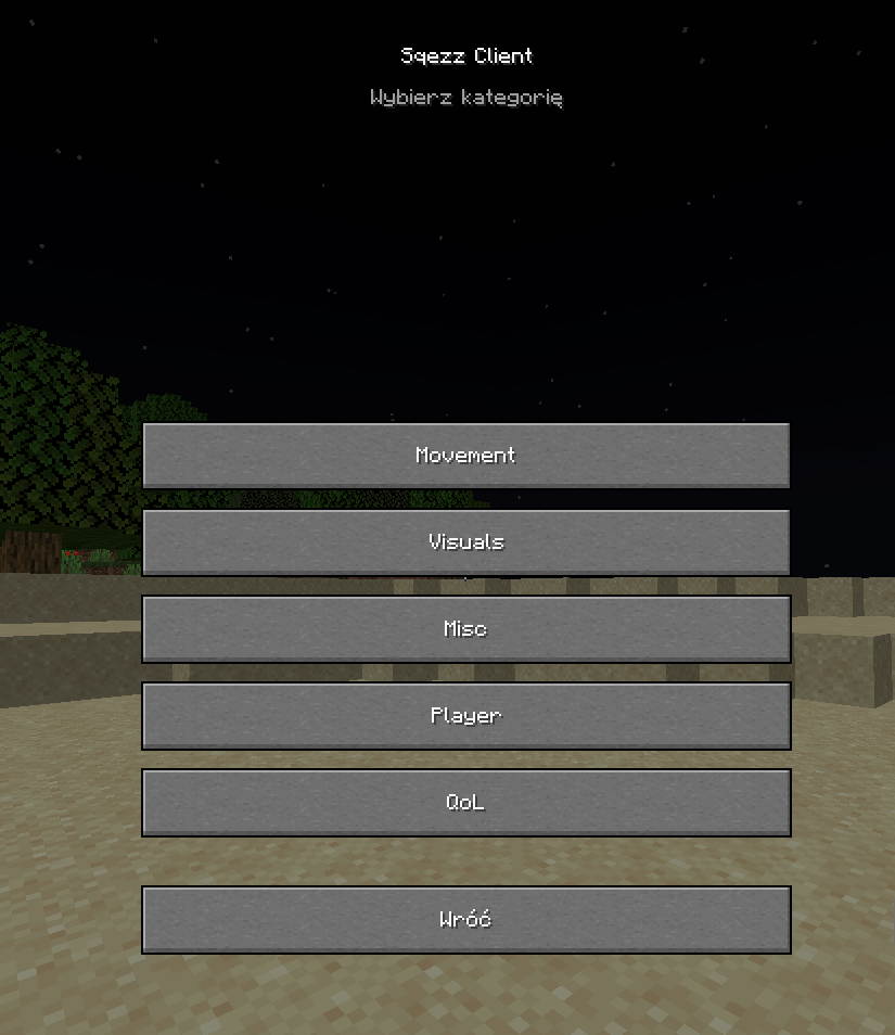 Sqezz categories panel